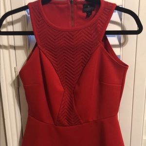 Red Peplum Top